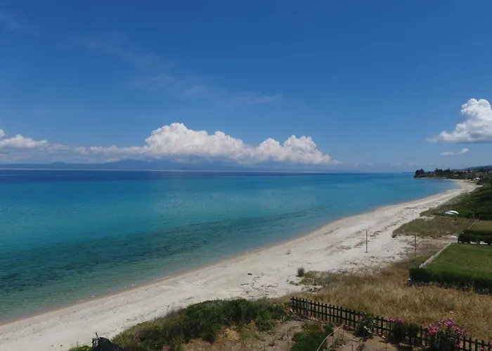 빌라 Sonora - Beachfront, Amazing Garden, Panoramic Sea View 폴리크로노